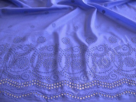 Вышивка на батисте Синий (GSK-2436F-1#5(BLUE)07/17)