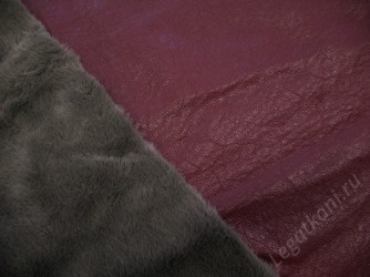 Дубленочная ткань Бордовый,Темно-Серый (610041953 C#3 (02/17))