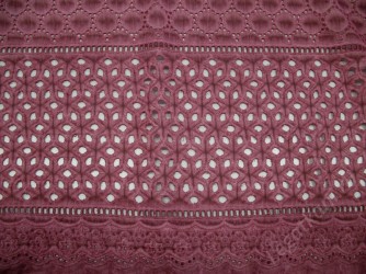 Вышивка на батисте Темно-Розовый (GSK-2188J-2 C#3 RED)