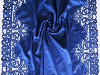 Вышивка на хлопке Синий (BT-639 D#1601 col#5(10/17))