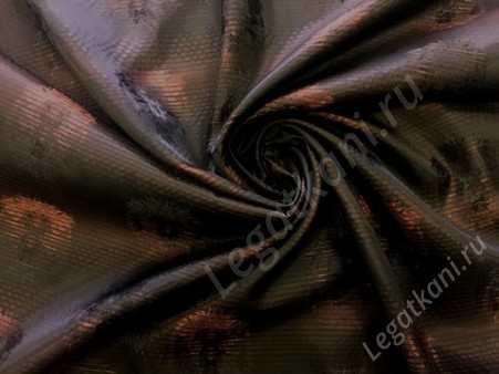 Подкладочная ткань 162389 Темно-Коричневый (LNYP162389 C#3(09/17))